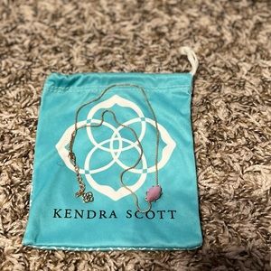 Kendra Scott purple/pink rose gold necklace